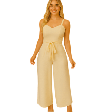 Macacão Envelope Longo Verão 2025 com Bojo – Estilo Feminino Ank/ Fernanza