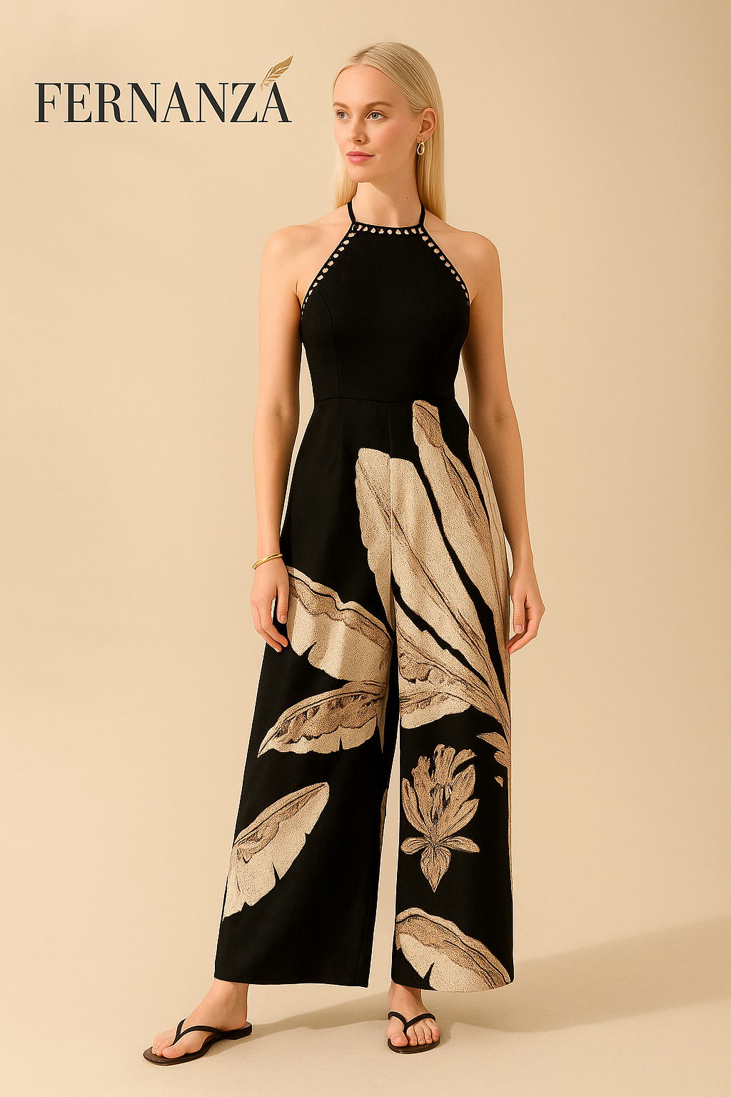 Macacão Feminino Estampa Botânica