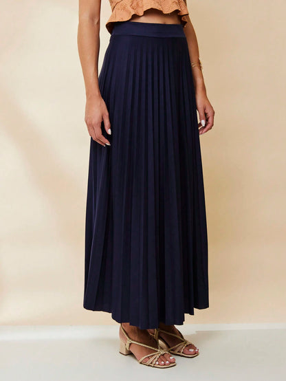  SAIA PLISSADA LONGA FORRADA LISA Evangélica cintura alta