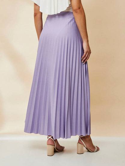  SAIA PLISSADA LONGA FORRADA LISA Evangélica cintura alta