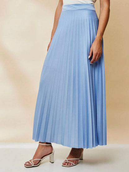  SAIA PLISSADA LONGA FORRADA LISA Evangélica cintura alta