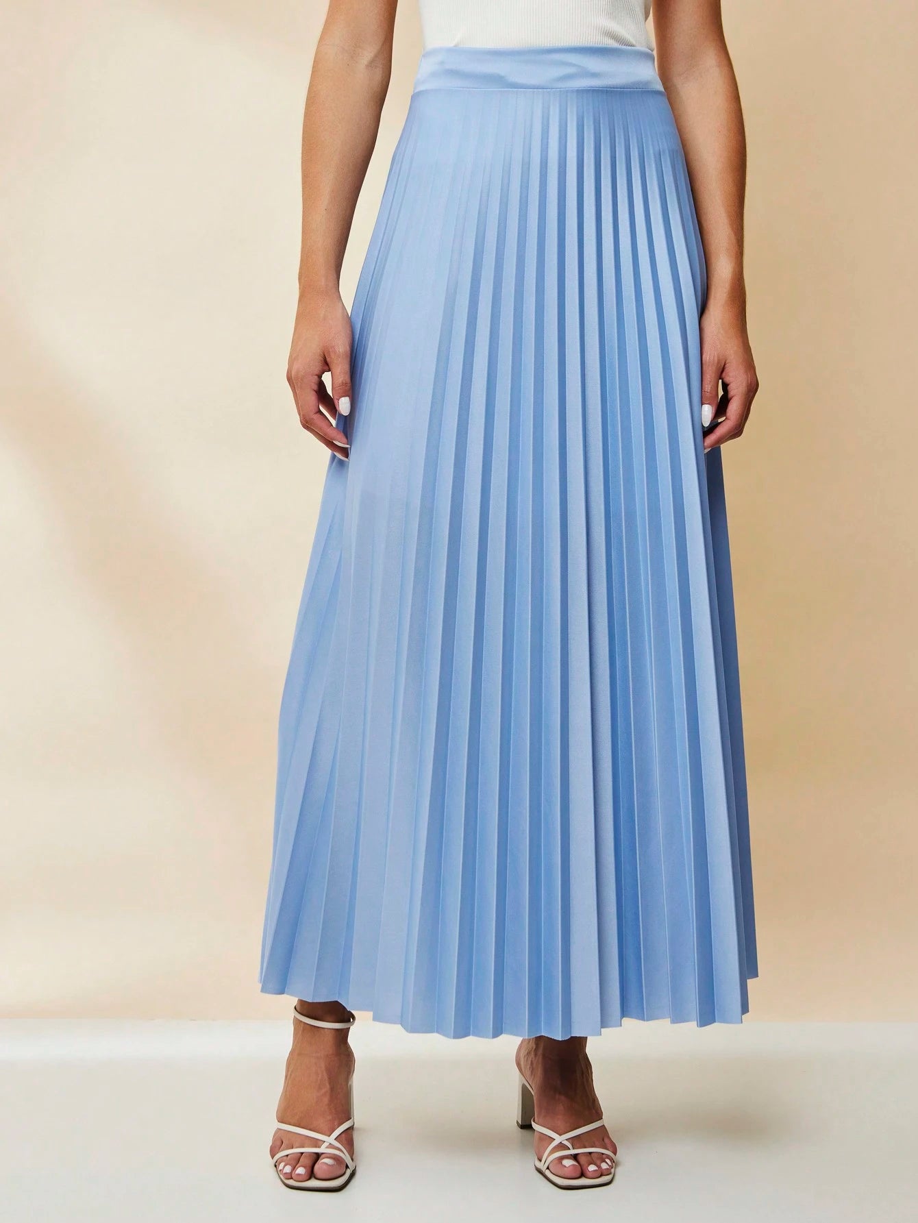  SAIA PLISSADA LONGA FORRADA LISA Evangélica cintura alta