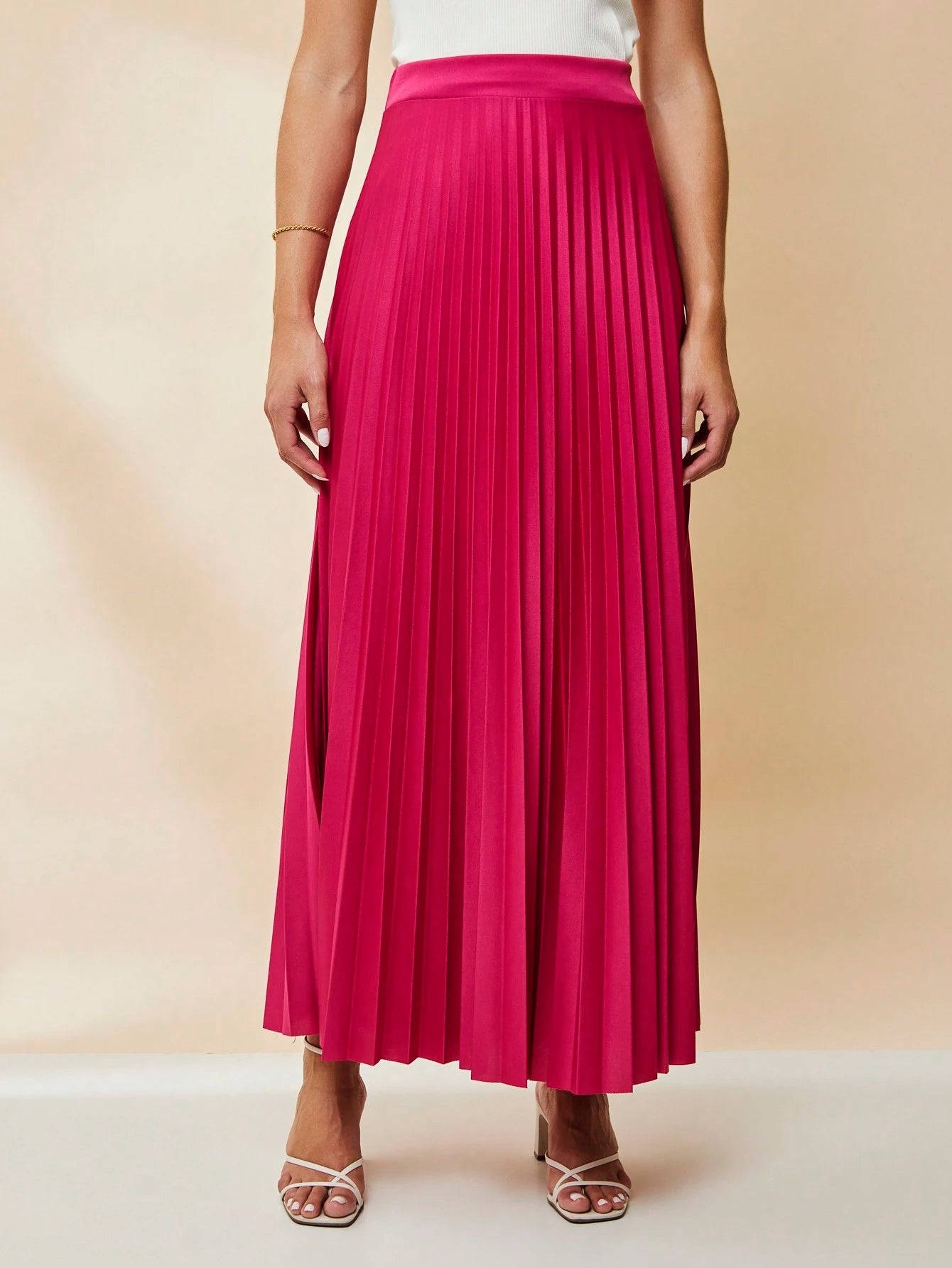  SAIA PLISSADA LONGA FORRADA LISA Evangélica cintura alta