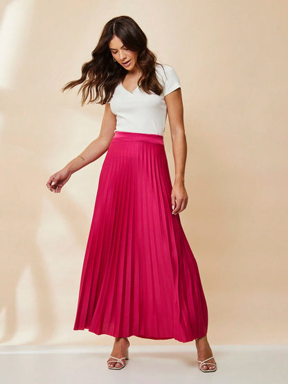 Saia Longa Plissada Elegance