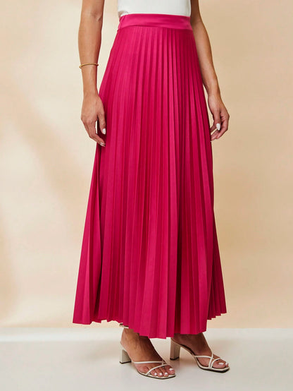  SAIA PLISSADA LONGA FORRADA LISA Evangélica cintura alta