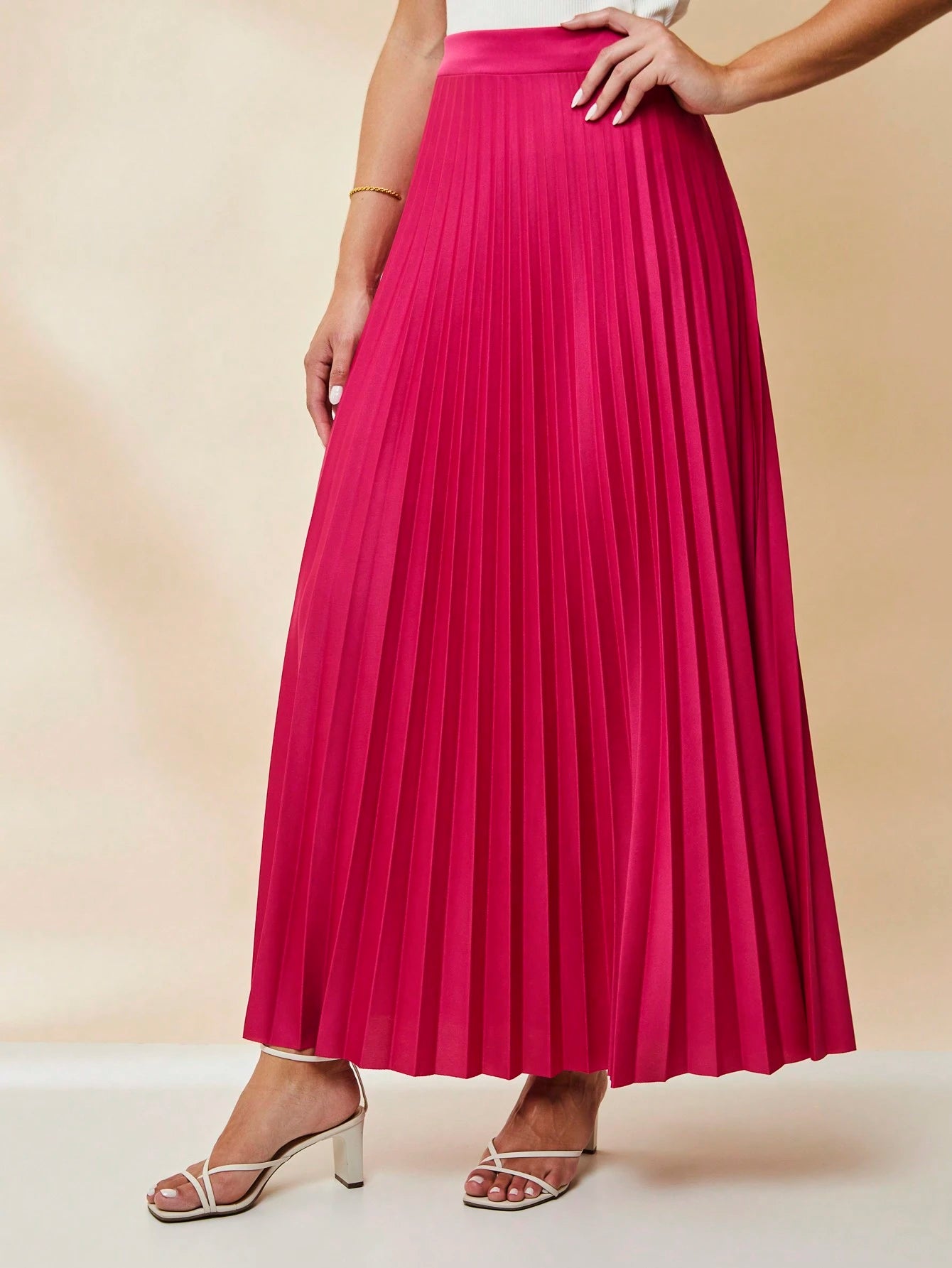  SAIA PLISSADA LONGA FORRADA LISA Evangélica cintura alta