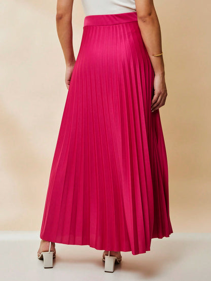  SAIA PLISSADA LONGA FORRADA LISA Evangélica cintura alta