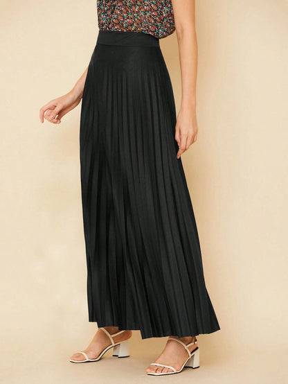  SAIA PLISSADA LONGA FORRADA LISA Evangélica cintura alta