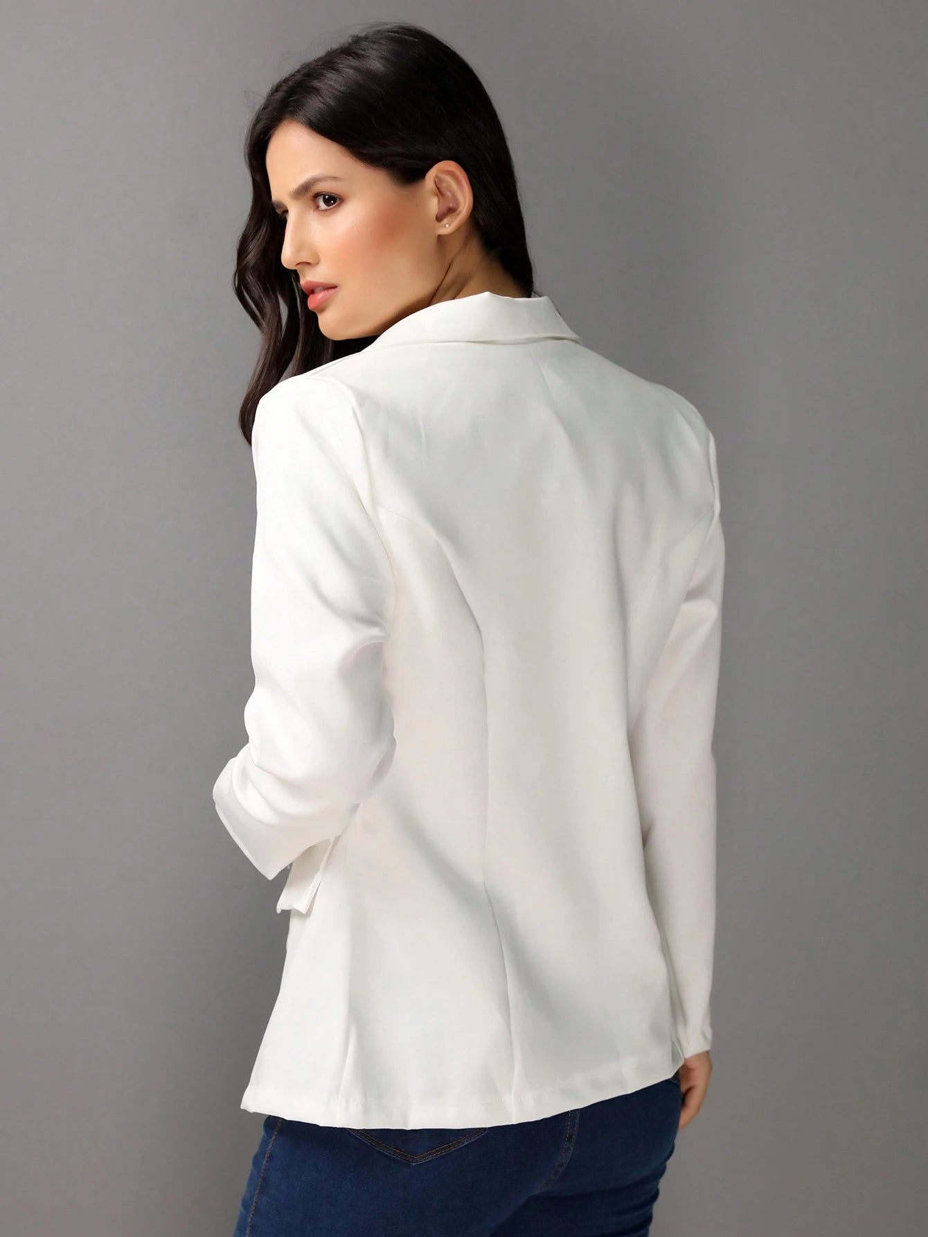 Blazer Casaco Social Com Botão