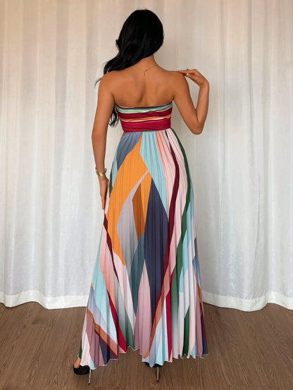 Vestido Tubinho Fashion com Design de Pregas na Cintura