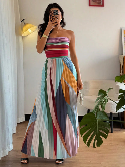 Vestido Tubinho Fashion com Design de Pregas na Cintura