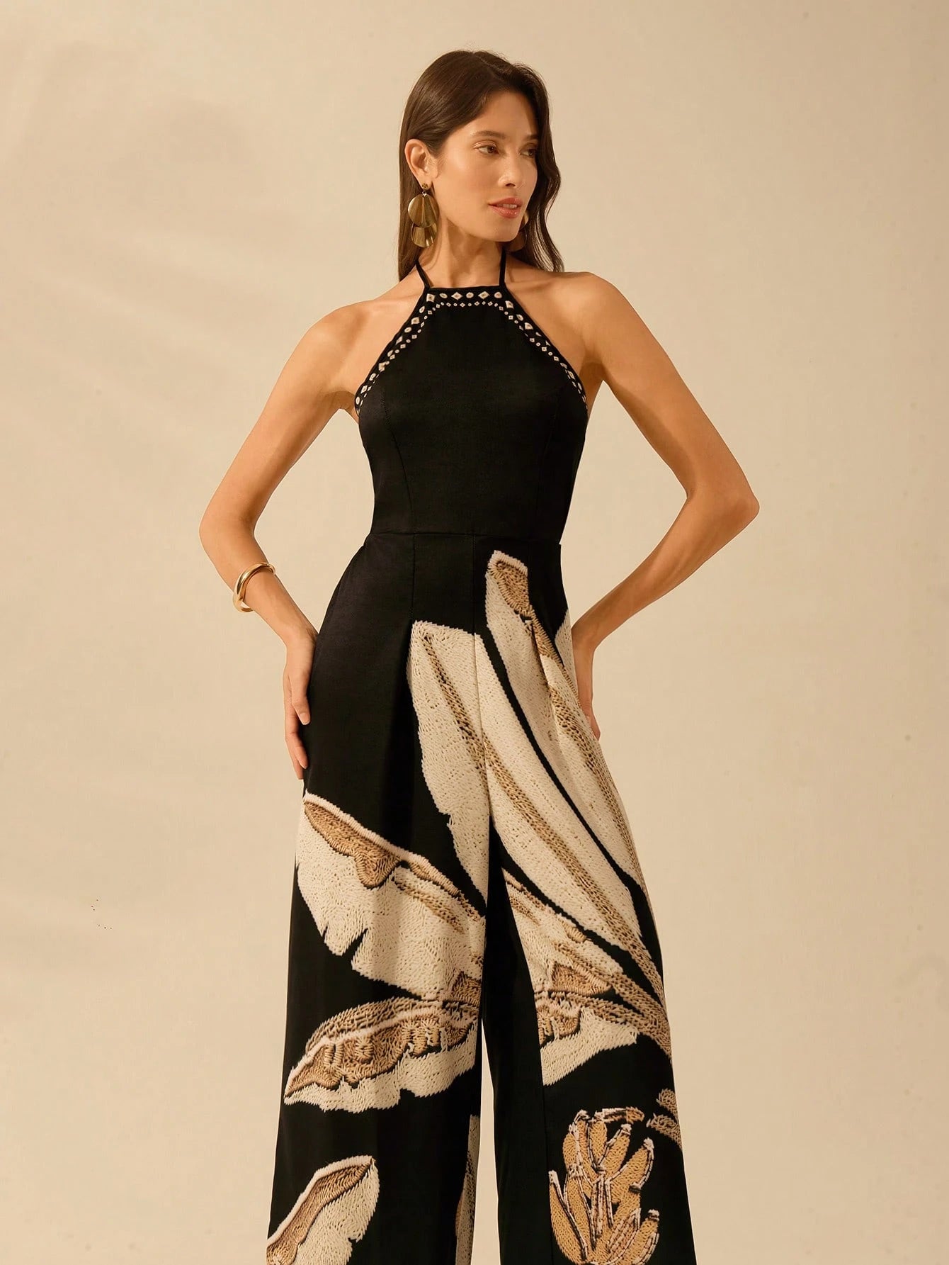 Macacão Feminino Estampa Botânica