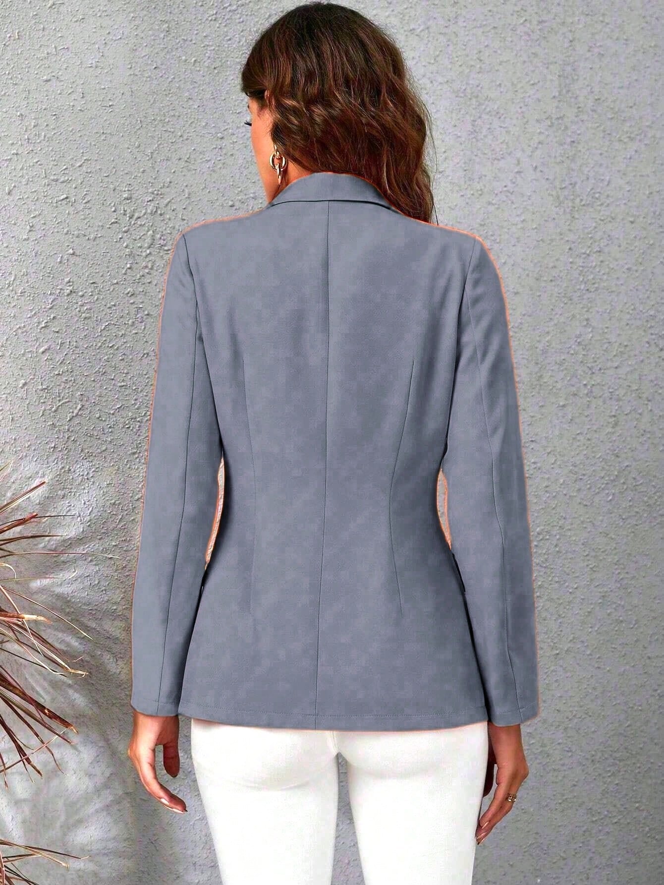 Blazer Casaco Social Com Botão