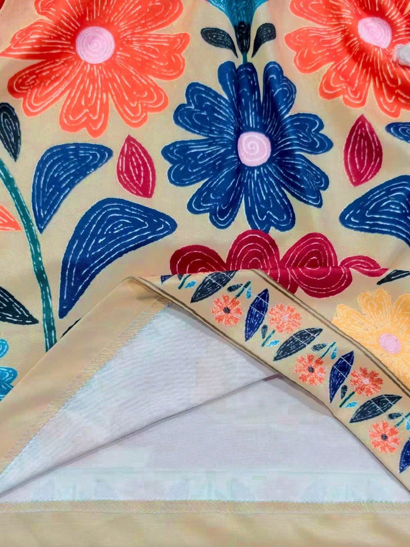  Conjunto de Regata Confortável com Estampa Floral Retrô Feminina, Estilo Vintage, Adequado para Férias de Primavera/Verão