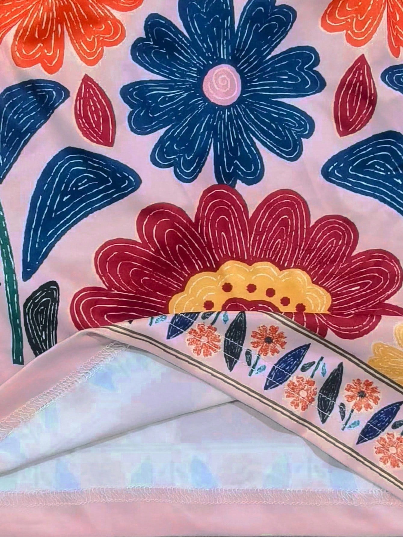  Conjunto de Regata Confortável com Estampa Floral Retrô Feminina, Estilo Vintage, Adequado para Férias de Primavera/Verão