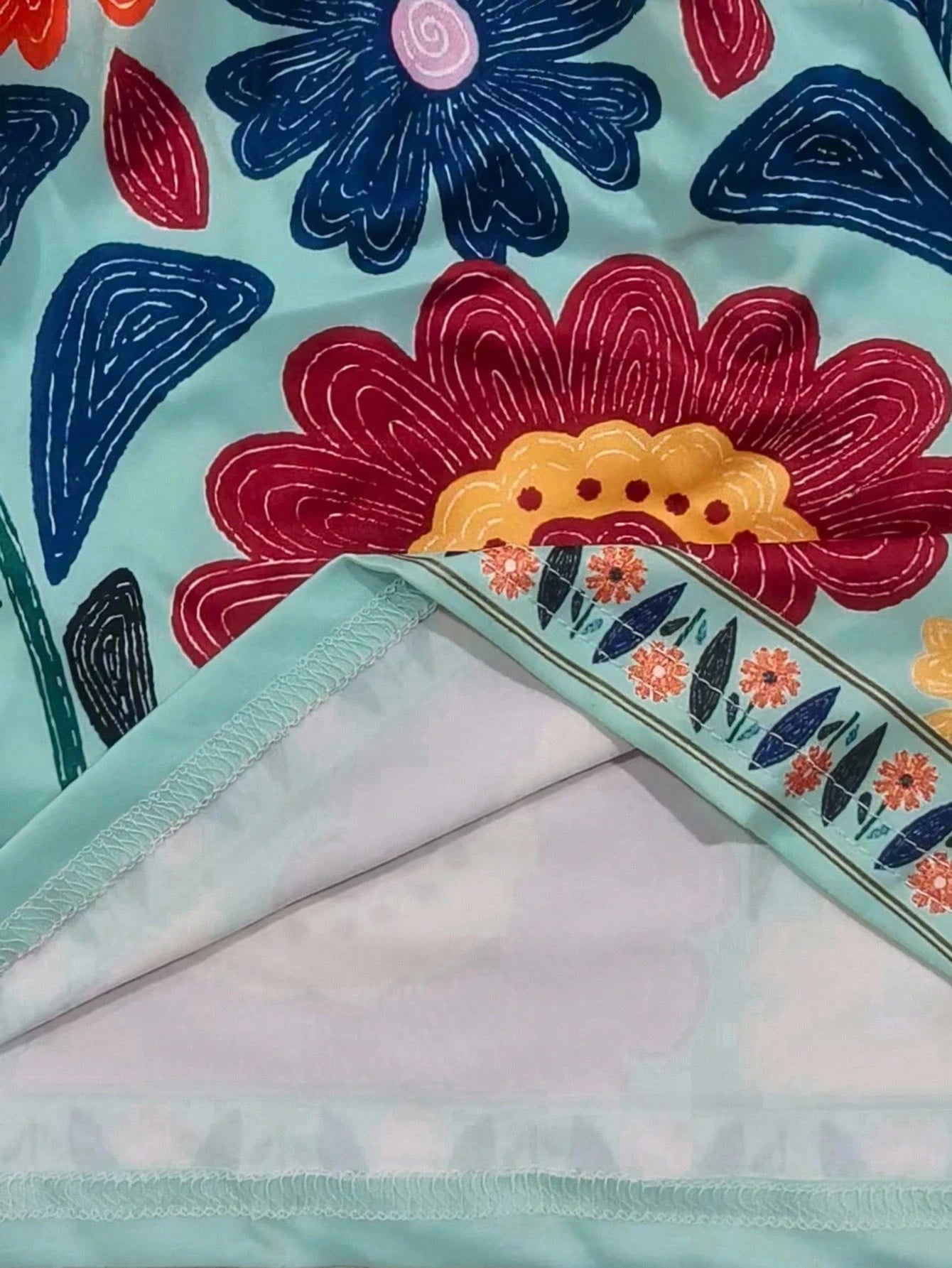  Conjunto de Regata Confortável com Estampa Floral Retrô Feminina, Estilo Vintage, Adequado para Férias de Primavera/Verão