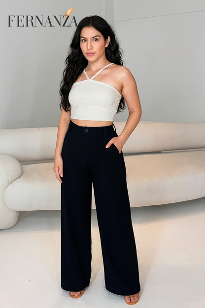 Calça Pantalona Fernanza – Alfaiataria Leve e Sofisticada