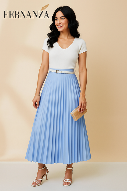 Saia Longa Plissada Elegance