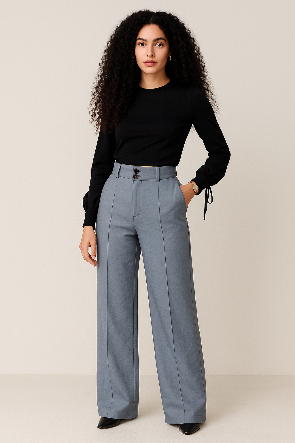 Calça Pantalona Fernanza – Alfaiataria Leve e Sofisticada