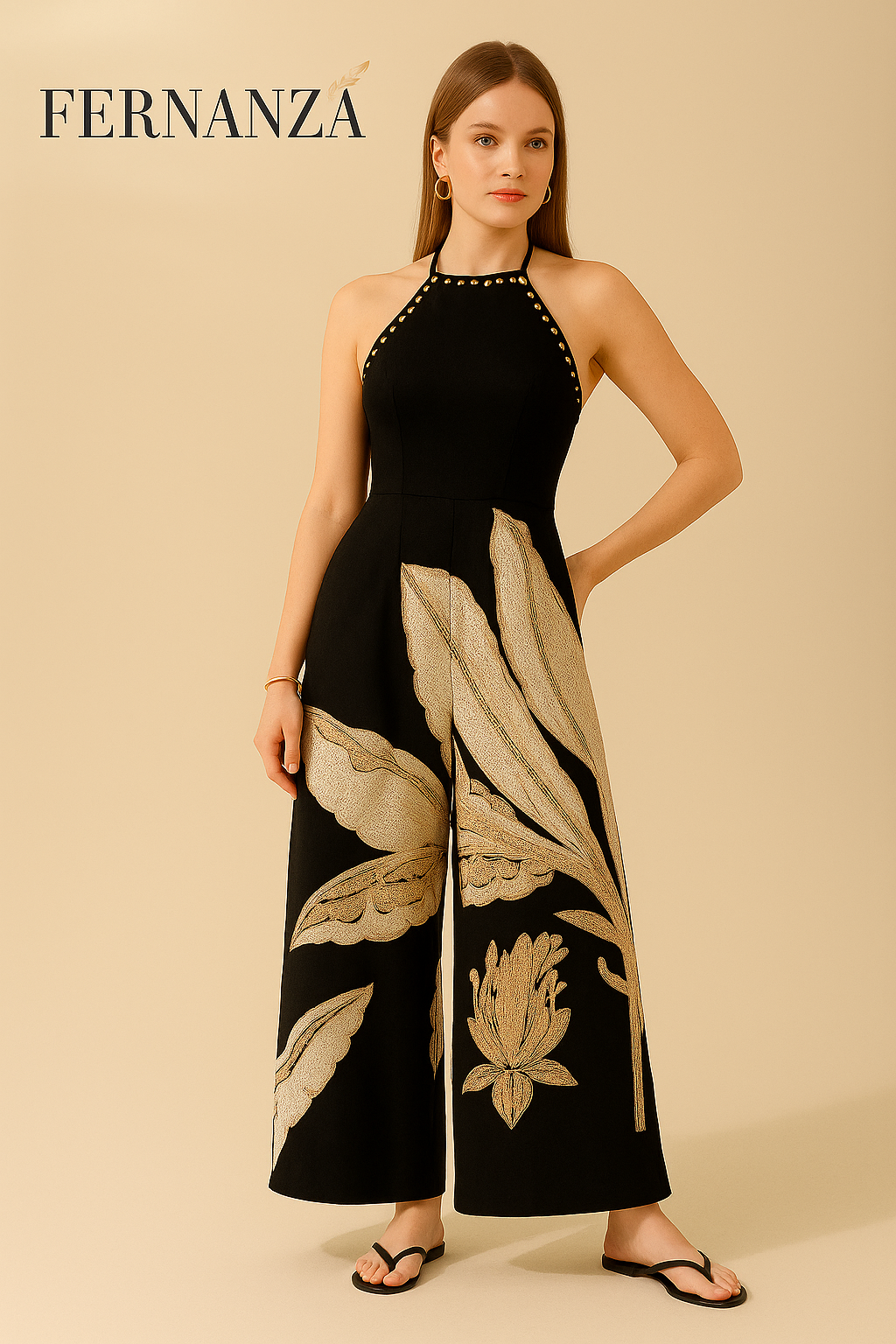 Macacão Feminino Estampa Botânica