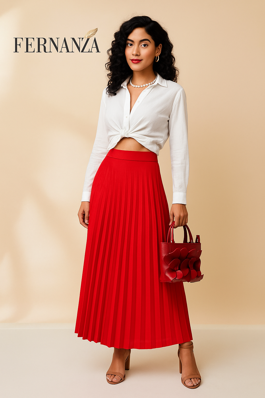 Saia Longa Plissada Elegance