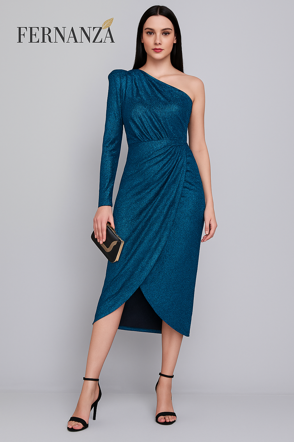 Vestido Tubo Glamour Um Ombro