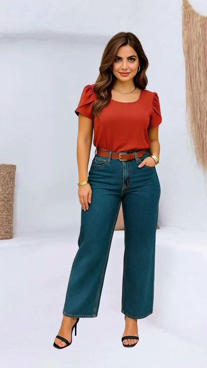 BLUSA FEMININO MODA SOCIAL BLUSAS FEMININA CONFORTÁVEL LUXO BLUSINHA BASICA DUNA PREMIUM MODA ESTILOSA LISA BASICA VERÃO