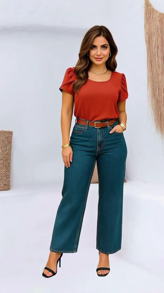 BLUSA FEMININO MODA SOCIAL BLUSAS FEMININA CONFORTÁVEL LUXO BLUSINHA BASICA DUNA PREMIUM MODA ESTILOSA LISA BASICA VERÃO