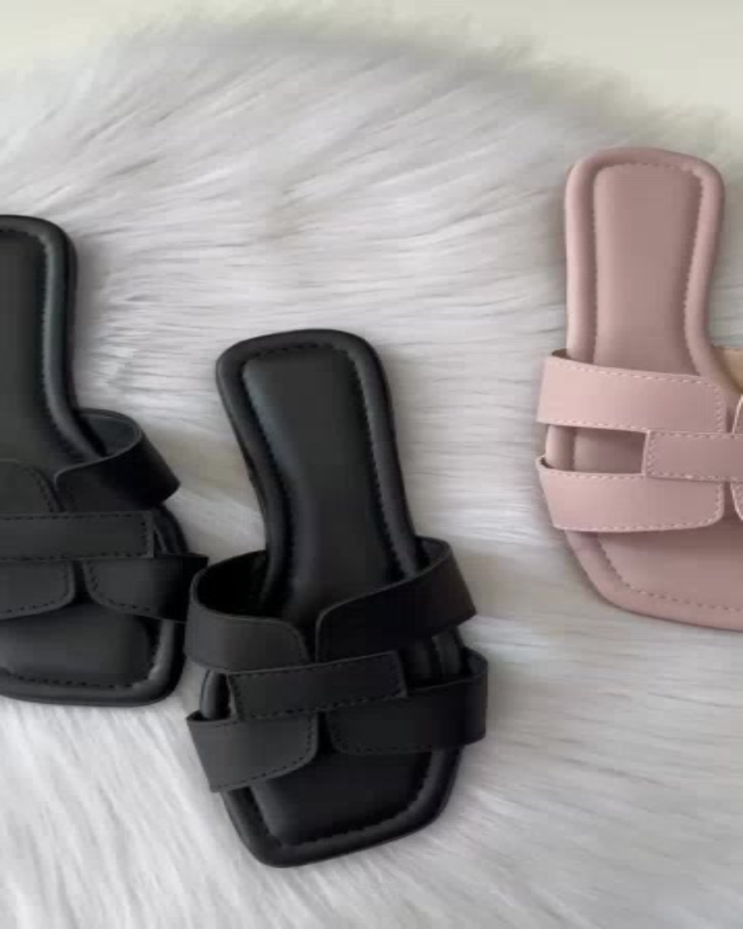 Sandálias rasteirinha H feminina confortável /moda casual WA