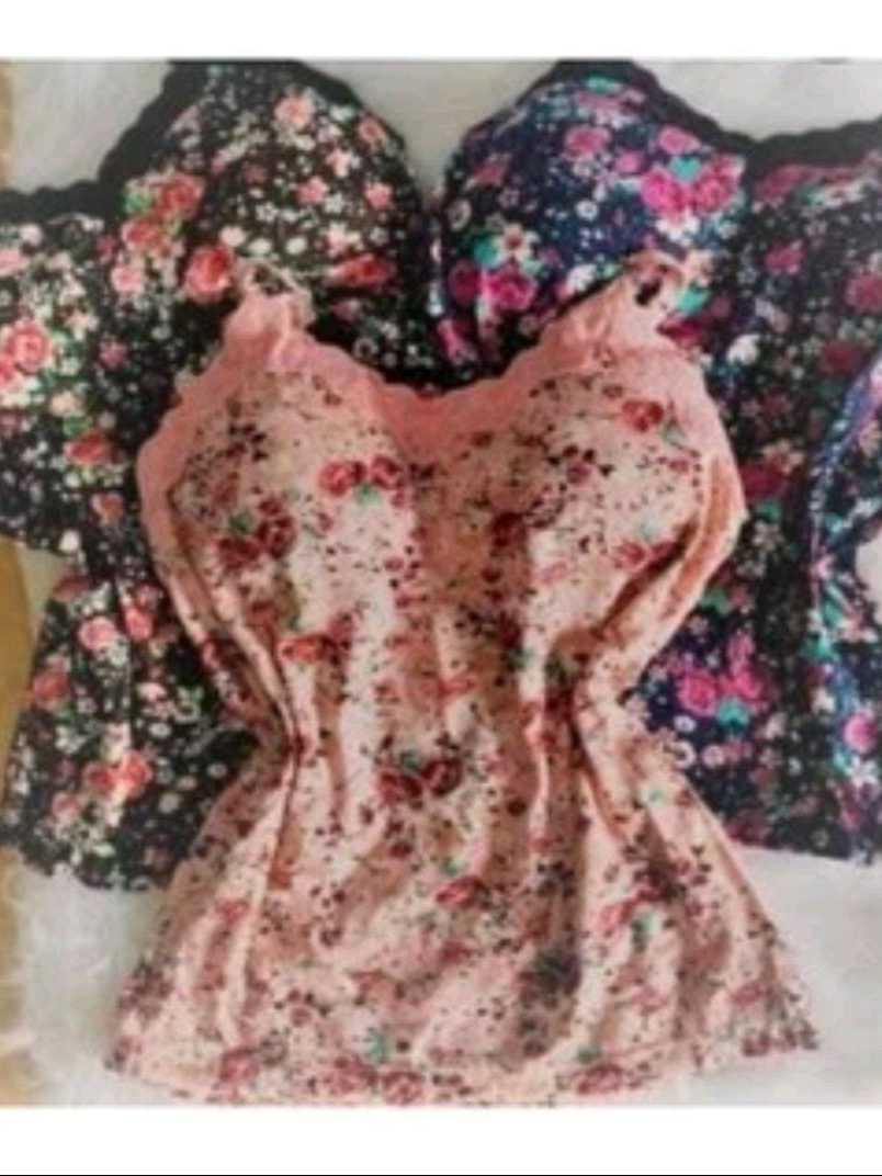 Blusa blusinha Feminina de Alcinha de Renda com Bojo Primavera verão