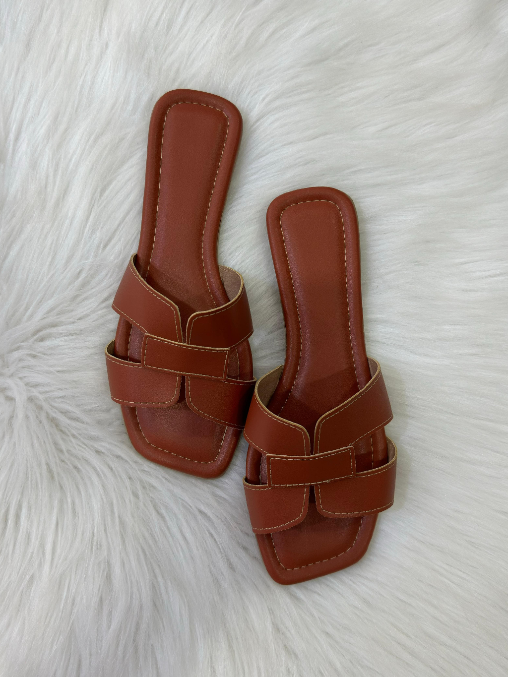 Sandálias rasteirinha H feminina confortável /moda casual WA