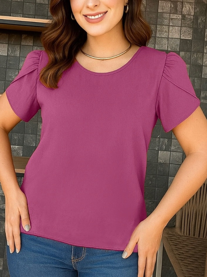 BLUSA FEMININO MODA SOCIAL BLUSAS FEMININA CONFORTÁVEL LUXO BLUSINHA BASICA DUNA PREMIUM MODA ESTILOSA LISA BASICA VERÃO