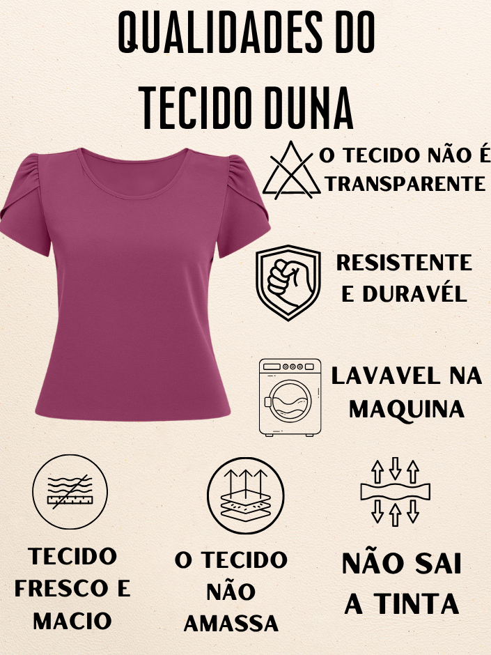 BLUSA FEMININO MODA SOCIAL BLUSAS FEMININA CONFORTÁVEL LUXO BLUSINHA BASICA DUNA PREMIUM MODA ESTILOSA LISA BASICA VERÃO