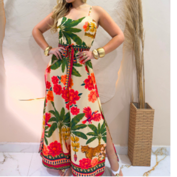 Macacão Envelope Longo Verão 2025 com Bojo – Estilo Feminino Ank/ Fernanza