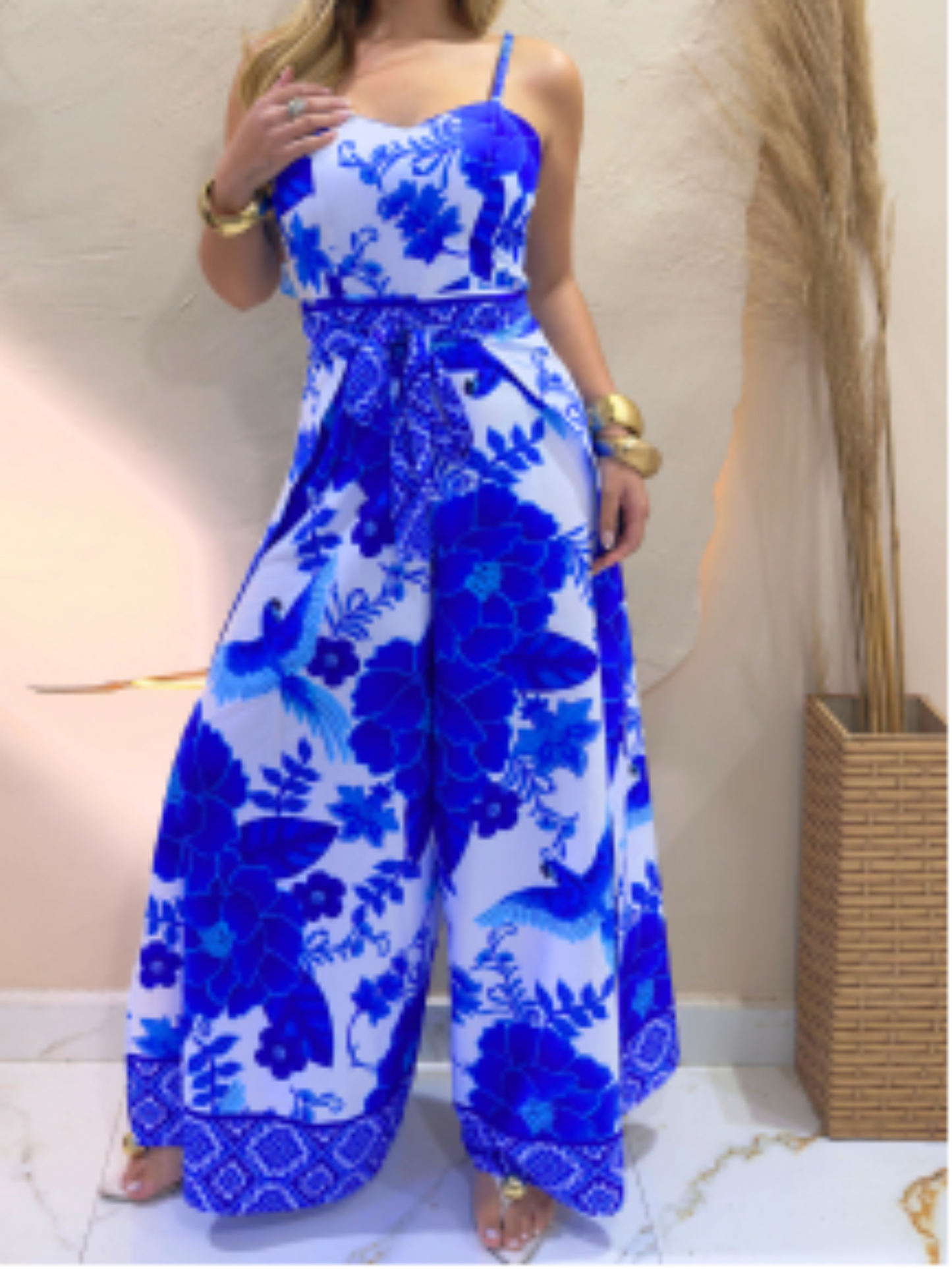 Macacão Envelope Longo moda Feminino Verão 2025 com bojo