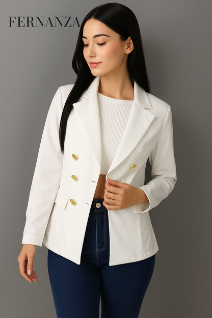 Blazer Casaco Social Com Botão