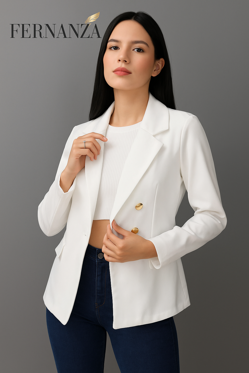 Blazer Casaco Social Com Botão