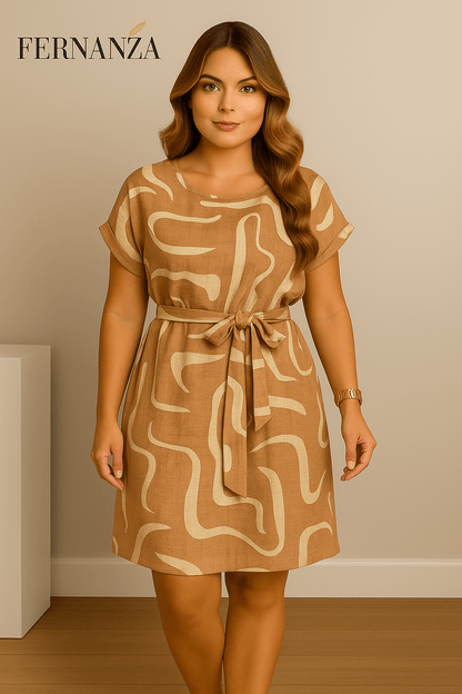 Vestido Feminino Confortável e Elegante para o Dia a Dia | Modelagem Solta – Fernanza