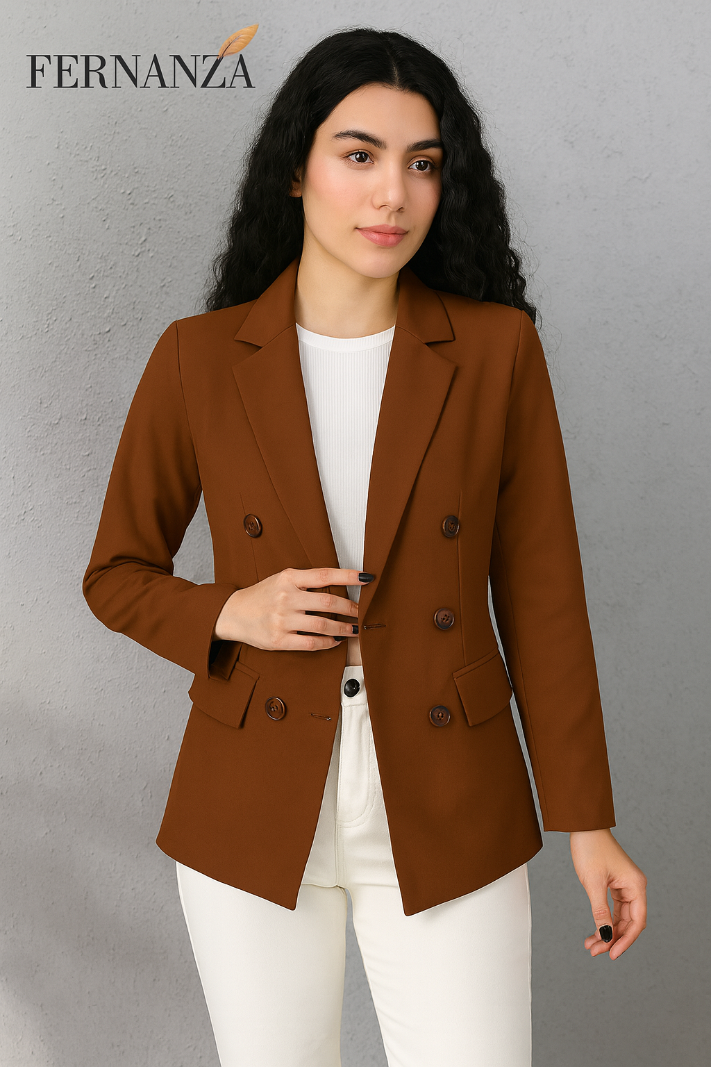 Blazer Casaco Social Com Botão