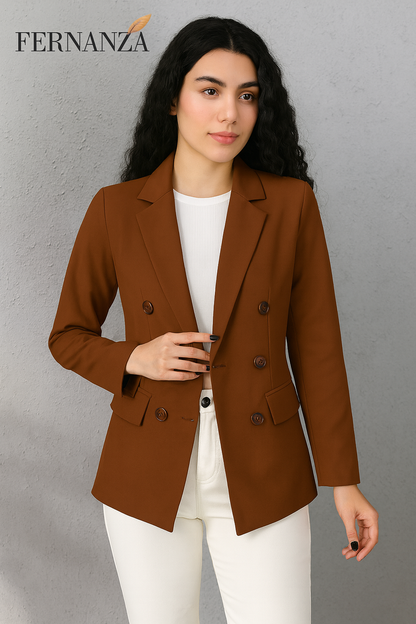 Blazer Casaco Social Com Botão